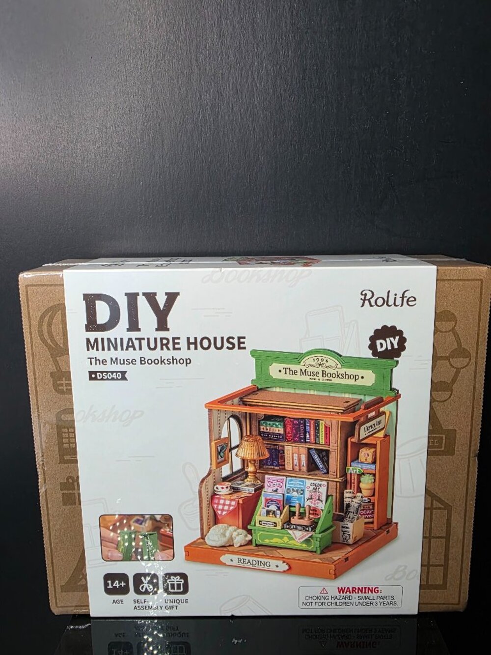 Rolife The Muse Bookshop DIY Miniature House DS040 Book Store Model Kit NEW
